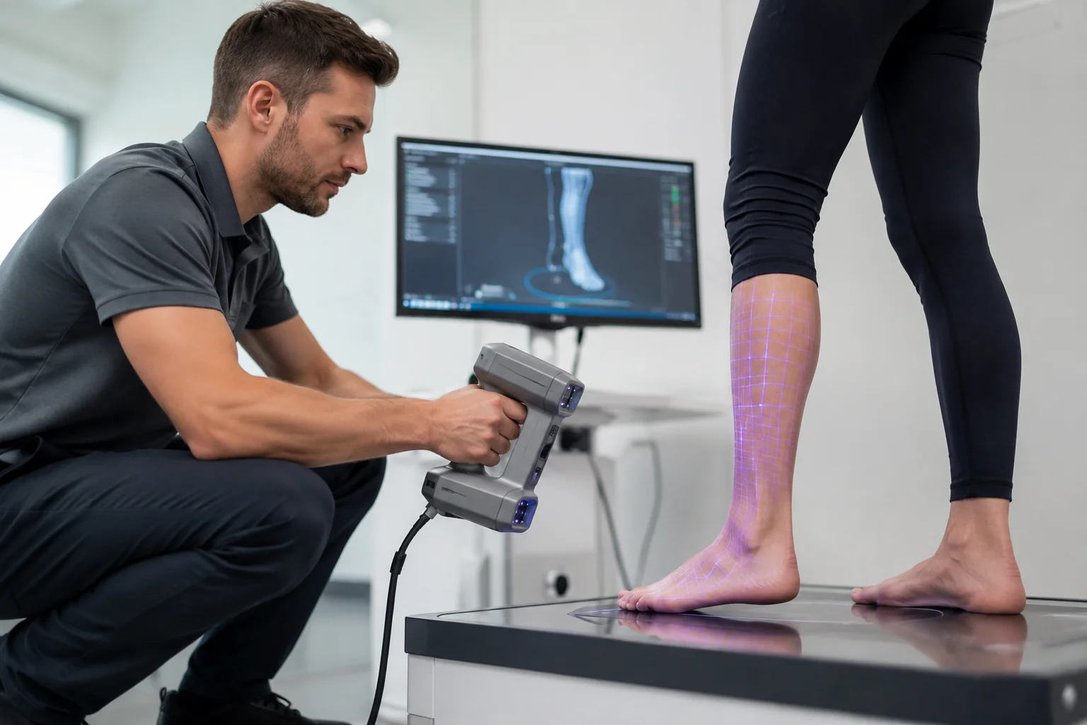3D scanning for custom medical orthotics and made-to-measure geometry