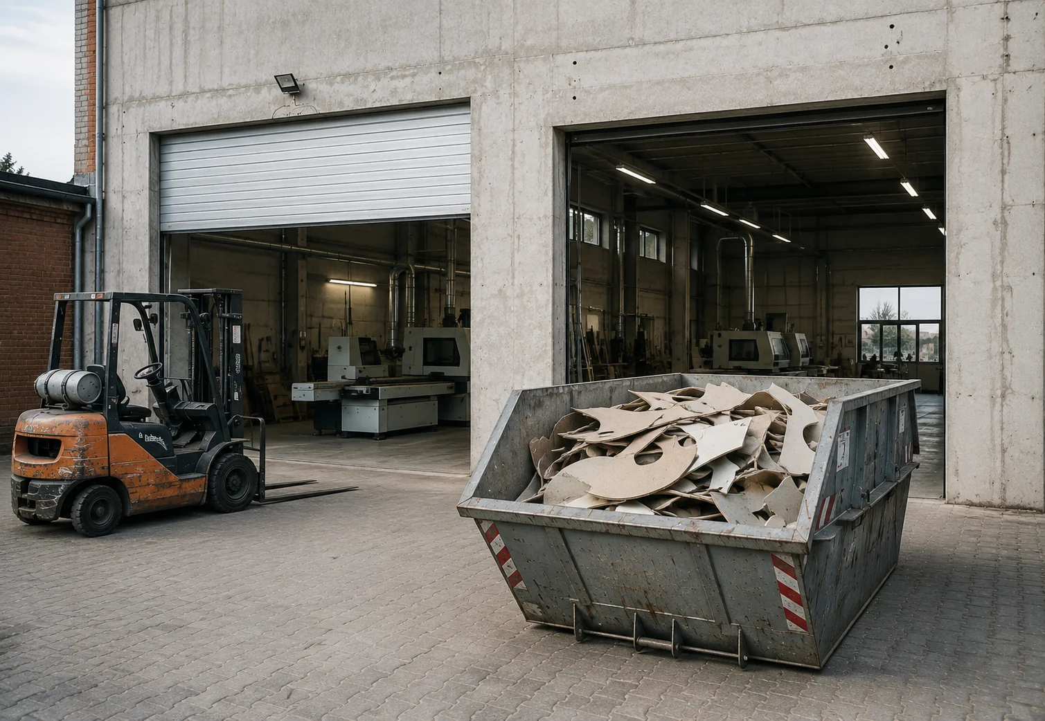 Nesting and material logistics with cut parts and scrap reduction